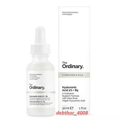 £7.95 • Buy 30ml The Ordinary Hyaluronic Acid 2% + B5 Hydration Anti Wrinkle Ageing Serum