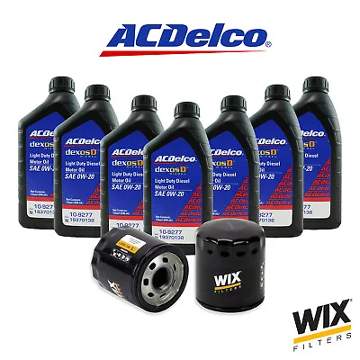 ACDelco 0W-20 Oil Change Kit Wix For 2021+ Cadillac Escalade/ESV 3.0L Duramax • $84.95