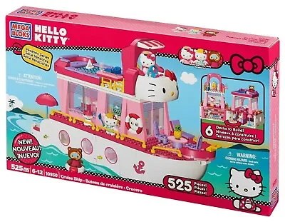 Mega Bloks Hello Kitty Cruise Ship 525Pcs - 10930 New & Sealed • £149.75