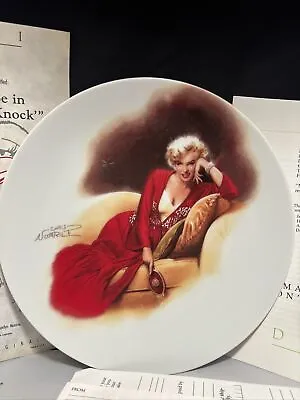 Bradford Exchange Plate Marilyn Monroe Don’t Bother To Knock” Original Box • $4.99