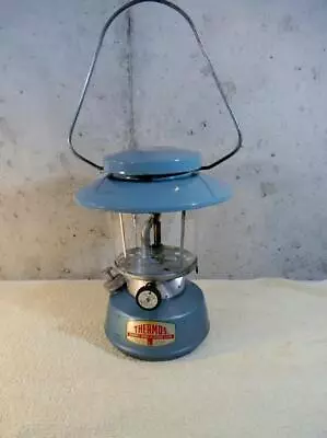 Vintage Blue Thermos 8312 Single Mantle Coleman Fuel Camping Lantern • $9.99