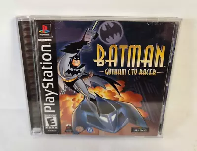 PS1 Batman Gotham City Racer Complete Black Label Video Game Playstation 1 • $55.95