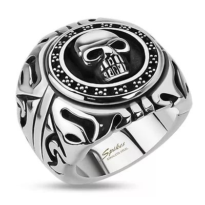 Harley Biker Skull Shield Ring 316L Stainless Steel Jewelry   • $13.99