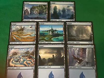 MTG 8 Pack Of Basic Lands With Different Art - Islands (Lot2) • $0.99