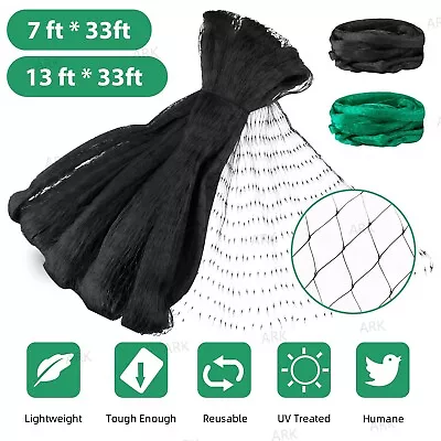 33FT Anti Bird Netting Pond Net Protection Tree Crops Plants Fruits Garden Mesh • $5.99