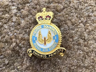 Royal Air Force Raf Fighter Squadron 1 Enamel Pin Badge • £8.50