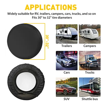 Wheel Tire Protector Sun Covers For Truck RV Car Trailer SUV 30 - 32  Waterproof • $19.99