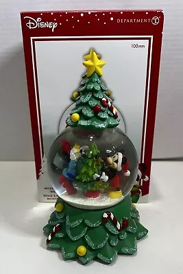 Disney Department 56 Mickey And Minnie Waterglobe Christmas Tree W/ Box • $40