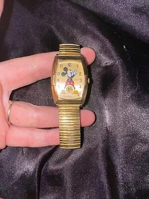 Vintage Seiko Quartz 60 Year Anniversary Mickey Mouse Wrist Watch Dead Battery • $250