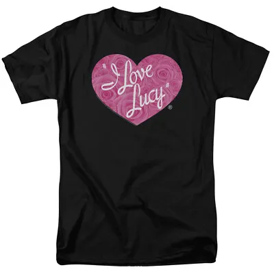 I Love Lucy Floral Logo T Shirt Licensed Funny TV Show Tee Black • $17.49