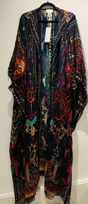 $260 • Buy Camilla Kaftan Lady Stardust Long Hooded Robe BNWT One Size