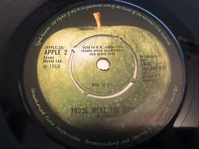 Mary Hopkin - Those Were The Days 7  Vinyl Single Record • £3.49