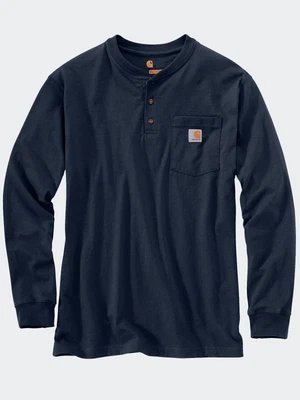 £27.95 • Buy Carhartt Workwear Men's Loose Fit Heavyweight Long Sleeve Pocket Henley T-Shirt 