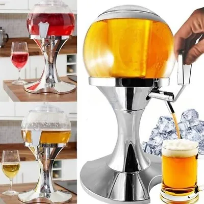 New 3.5l Beer Dispenser Cold Juice Tabletop Drink Drinks Beverage Cocktail Party • £14.95