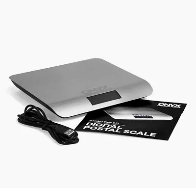 Onyx Products - 5lb Digital Postal Scale  Stainless Steel New In Box MSRP $50.00 • $29.99