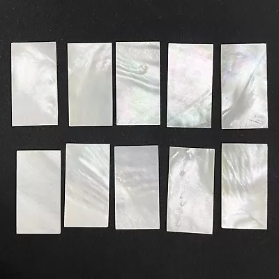 10x Mother Of Pearl MOP 1-9/16 X3/4 X1/16 (40x20x1.5mm) Inlay Guitar Luthier • $0.64