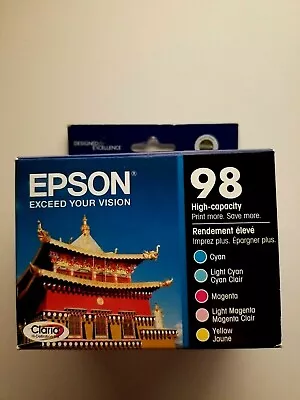 Epson 98 Black/Cyan/Light Cyan/Magenta/Light Magenta/Yellow High Yield Ink  • $60