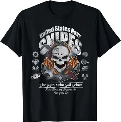 NEW LIMITED US Navy Snipes The Men Who Sail Below Skull Vintage T-Shirt S-5XL • $18.99