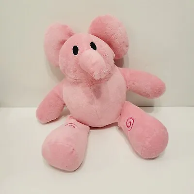 2012 Pocoyo Elly Pink Plush Toy Figure Soft Toy Elephant No Backpack READ • $11.69
