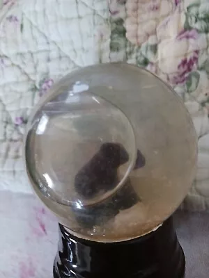 Antique Vintage Atlas Crystal Works Brown Grisly? Bear Water Snow Globe • $17.99