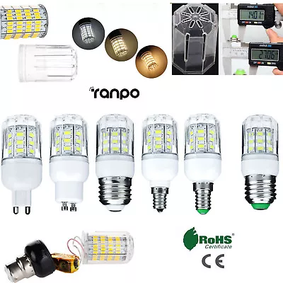 E27 E12 E26 E14 G9 GU10 7W LED Corn Bulb Light 5730 SMD Lamp 110V 220V 12V 24V • $18.93