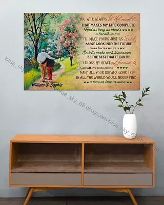 Poster To My Wife You Will Always Be The Miracle Wall Art Lion Poster Landsca... • $14.32