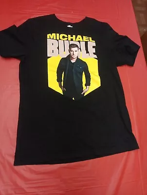 Michael Buble T Shirt Large Used Short Sleeve Adult Unisex • £16.38