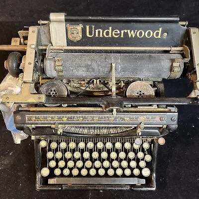 Vintage Antique Underwood Typewriter Black • $99