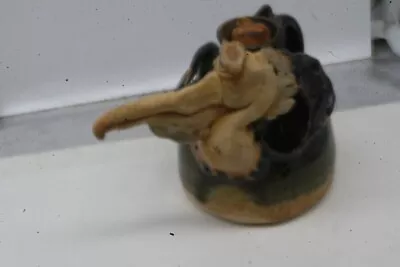 Art Pottery OIL LAMP Face Signed Stokes GA • $29.99