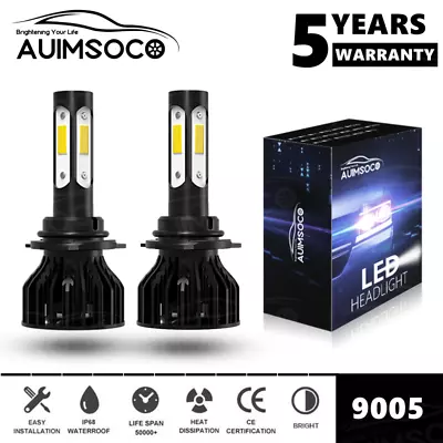 9005 LED Headlight Kit High Beam Bulbs Super White Bright Lamps High Brightness • $22.99