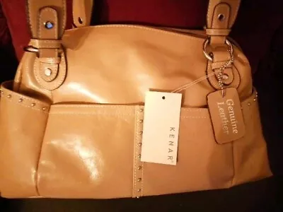 Kenar Camel Colour Real Soft Leather Tote Grab Bag Great Quality Bnwt Rrp £49  • £9.99