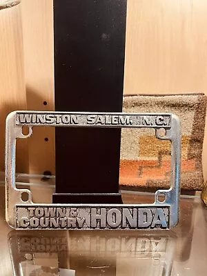 Vintage Motor Cycle License Plates Holder Winston Salem NC • $43