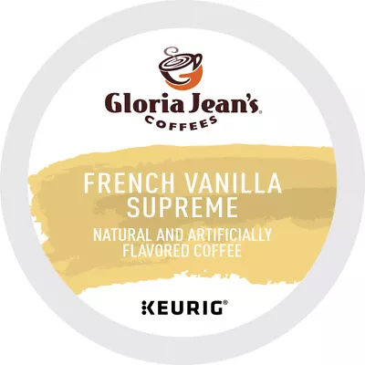 Gloria Jean's French Vanilla Supreme Keurig Single Serve K-Cup Pods 24 Count • $13.99