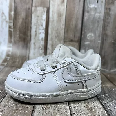 Nike Air Force 1 Low Crib Infant Shoes Size 3C White Slip On CK2201-100 Boy Girl • $24.99