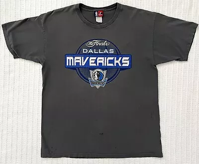 Majestic Dallas Mavericks 2011 The Finals Champions T-Shirt Sz LG 22” X 28” NBA • $14.95