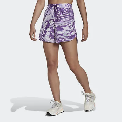Adidas Women Adidas By Stella McCartney TruePurpose Printed Training Shorts • $41