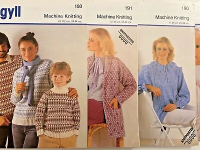 Machine Knitting. Knitting Patterns. Vintage Designs. New • £2.99