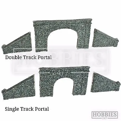 Javis N Gauge Tunnel Portal Double Single Track Side Walls Resin Model Kit N • £7.45