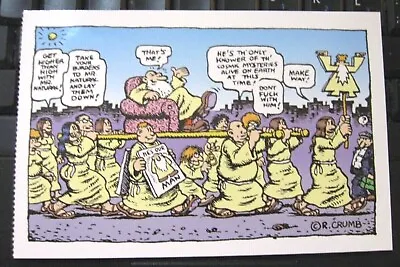 R Crumb 2002 Postcard #158 Mr Natural Parade Denis Kitchen Free Ship • $6.07