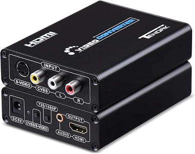 £43.72 • Buy Tendak 3RCA AV CVBS Composite S Video R L Audio To HDMI Converter Adapter