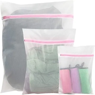 Mesh Laundry Bag For Delicates 3 PCS Suit For Sorting &Washing Clothes Wash Bag • $5.50