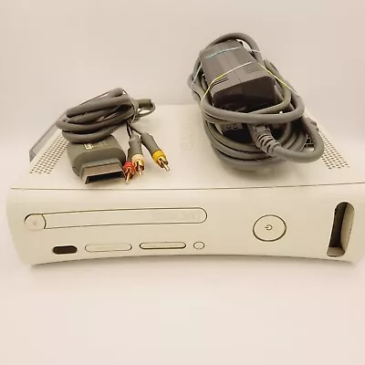 Microsoft Xbox 360 Bundle 120 GB White Console W/ Controller And Cables Tested • $59.99