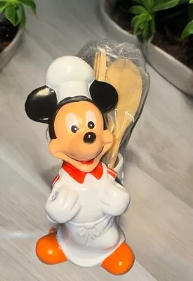 VTG Disney Chef Mickey Mouse Kitchen Utensils Set 1989 NEW Chef Mickeys Wisk • $139