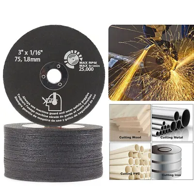 3 Inch 75mm Thin Angle Grinder Cut Off Metal Steel Flap Cutting Disc Wheel • $15.10