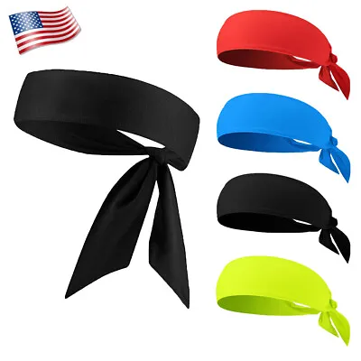 Sports Headband Hair Back Sweatband Ninja Bandana Karate Head Tie For Men Women • $2.99