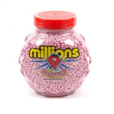 Strawberry Millions 1kg Pink Retro Sweets Chewy Pick N Mix Cake Decorations • £18.57