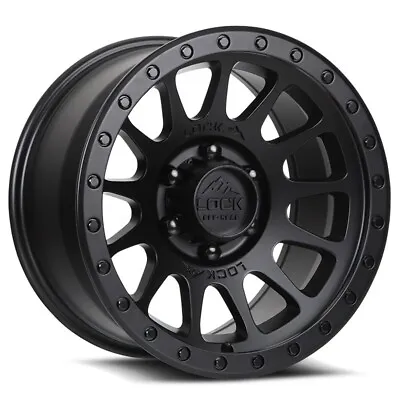 17x9 Lock Offroad Wheels Matte Black Yosemite Rims Fit 6lug Tacoma Tahoe GMC • $999.99