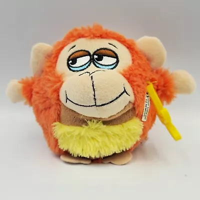 Mushabellies Mungo Monkey 5  Toy Plush Chatter Sound Clip Series 1 Orange READ  • $39.99