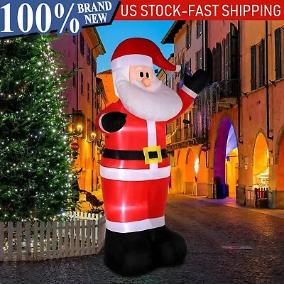 $25.95 • Buy Christmas Inflatable Santa Claus With LED Lights Blow Up Outdoor Yard Decor USA