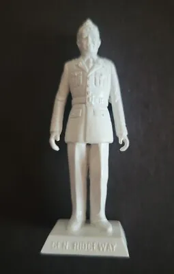 General Matthew Ridgeway Figure • Marx Toy Company • Vintage 1950s White Plastic • $20